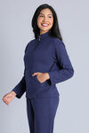 Zivame 2 Mile Fashion Knit Cotton Loungewear Jacket - Naval Academy — thumbnail 2
